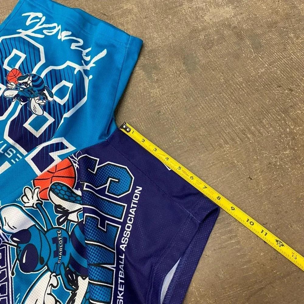Charlotte Hornets NBA Mitchell & Ness AOP Basketball Shorts Size Small